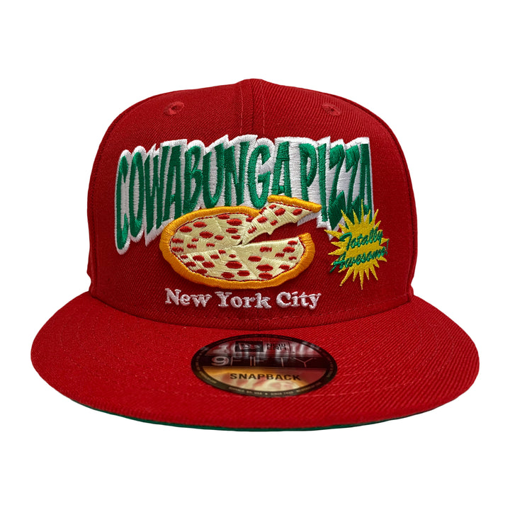 New Era 9FIFTY Teenage Mutant Ninja Turtles TMNT COWABUNGA Pizza NYC Snapback Hat Cap Red