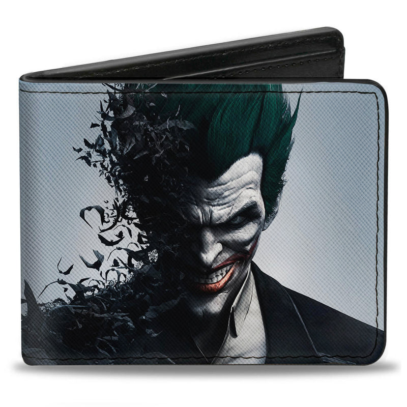 Batman Arkham Origins Joker Face Bats Bi-fold Wallet