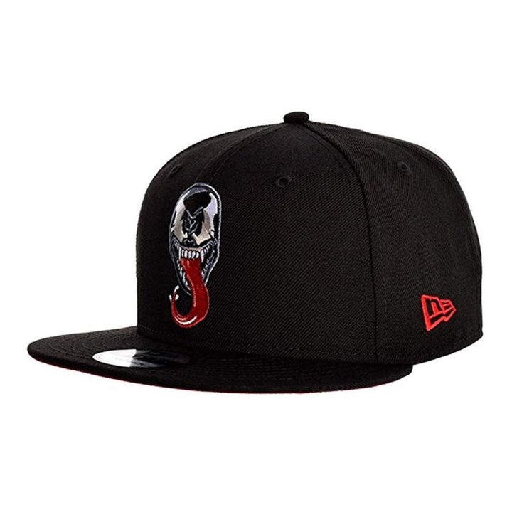 Venom Face With Logo Marvel Black 9FIFTY New Era Snapback Cap Hat