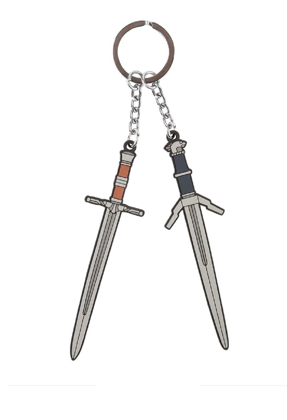 The Witcher 3 Steel n' Silver Gamer Rubber Key Chain