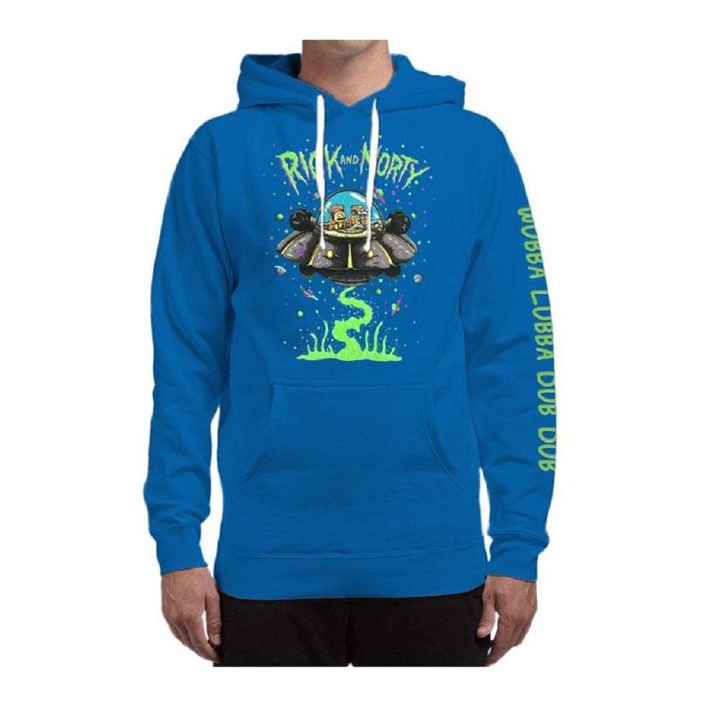 Rick And Morty Stylized Ufo Pullover Hoodie