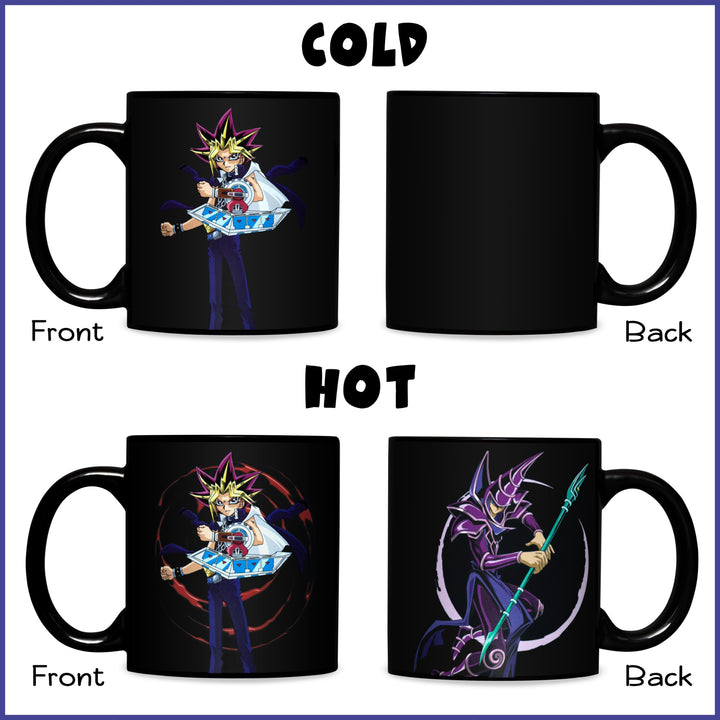 YU-GI-OH Yugi and Dark Magician 15 oz. Heat Change Ceramic Coffee Mug