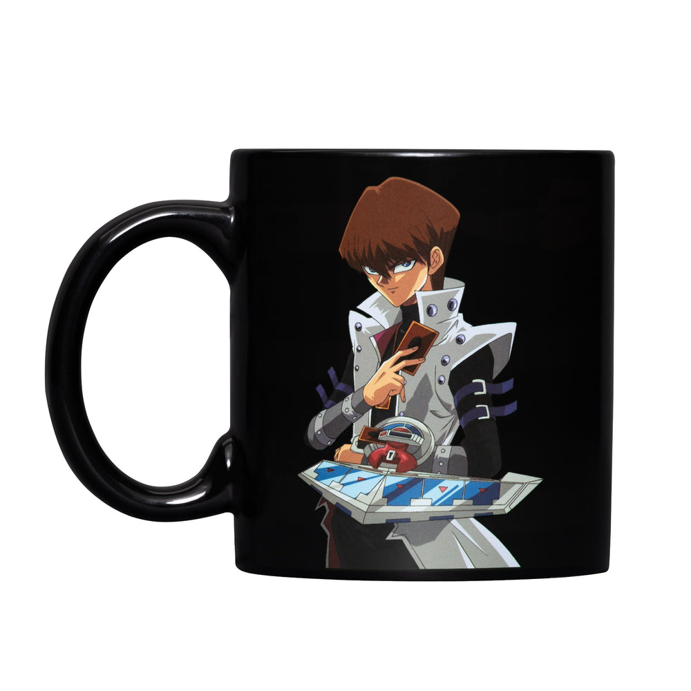 YU-GI-OH Seto Kiaba and Blue Eyes White Dragon 15 oz. Heat Change Ceramic Coffee Mug