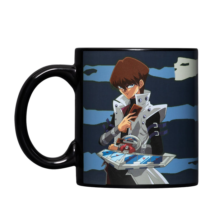 YU-GI-OH Seto Kiaba and Blue Eyes White Dragon 15 oz. Heat Change Ceramic Coffee Mug
