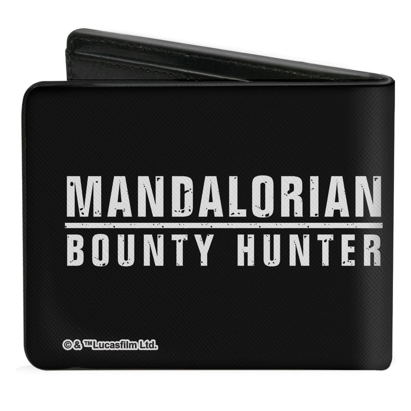 Star Wars The Mandalorian Helmet Bounty Hunter Logo Bi-fold Wallet